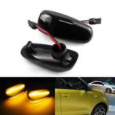 2x Smoked Lens Amber Led Side Marker Lights Lamps For Mercedes C S V Ml-class