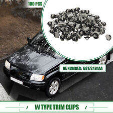 Car W Type Trim Clips For Jeep Grand Cherokee 2012-2021 No.68172491aa 100 Pcs