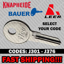 Knapheide Bauerleer Raider Truck Cap Key Replacement Cut To Code J301-j376