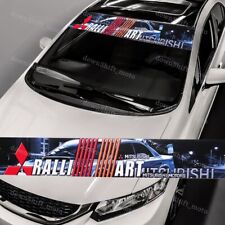 Mitsubishi Ralliart Sports Front Window Windshield Vinyl Banner Decal Sticker