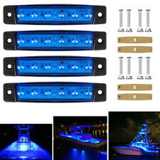 4 Pack Marine Boat Led Deck Courtesy Lights Waterproof Blue Stern Transom Lights