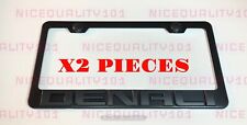 2x 3d Denali Stainless Steel Metal Black License Plate Frame Holder