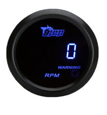 Blue Led Tacho Meter Gauge 0-9999 Rpm 2 52mm Digital Car Tachometer Us