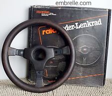 Raid 1 Authentic Vintage Leather Steering Wheel 360mm Porsche Very Rare Bmw Vw