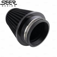 3 76mm Black Dry Air Filter Cold Air Intake Cone Replacement High Flow Inlet