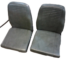 Freedman Folding Seats - Bucket - Leather- Black - Rat Rod - Hot Rod- Good Shape