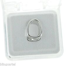 Open Face Grillz Single Cap Silver Tone New Tooth Hip Hop Grill Wteeth Mold Kit