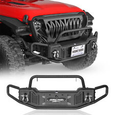 New Design Front Bumper W Winch Plate Fit 2018-2024 Jeep Wrangler Jl Gladiator