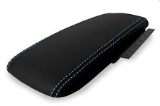 Console Armrest Cover Leather For Ford Crown Victoria Mercury 03-11 Blue Stitch
