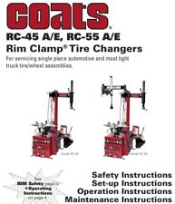 Coats Rc-45 Rc-55 Ae Rim Clamp Tire Changer Inst Parts Manual On Cdrom