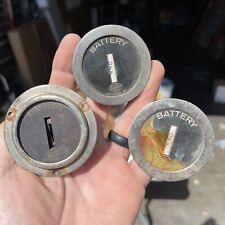 Lot Of 3 Vintage Automobile Battery Gauges - Roller Smith Model A Ford Chevy