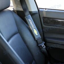 2pcs Carbon Look Seat Belt Cover Shoulder Pads For Chevrolet Silverado 3