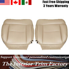 For 2004-08 Ford F150 Driver Passenger Bottom Leather Seat Cover Beige Tan