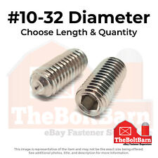 10-32 Stainless Steel Cup Point Allen Socket Set Screw Choose Length Qty