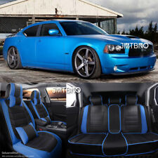 For Dodge Charger Luxury Leather 5-seat Car Cover Front Rear Full Set Cushion