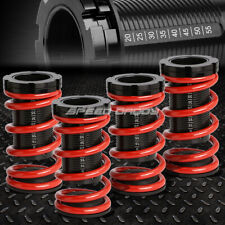 For 88-00 Civic Eg Ekdc Lowering Black Perch Suspension Coilover Red Spring