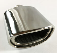 Exhaust Tip 2.25 Inlet 5.50 X 3.00 High 7.00 Lg Double Wall Rolled Oval Reson
