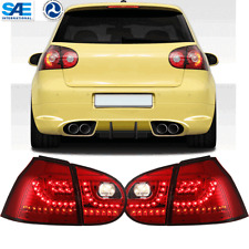 Led Tail Lights For 06-09 Vw Golf 5 Gti Rabbit Red Assembly Brake Turning Lamps