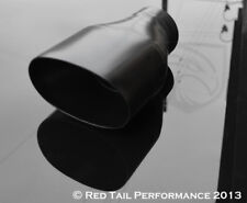 Black Exhaust Muffler Tip Slash Oval 5.5 X 3 Od 3 Inlet Ford Saleen Style