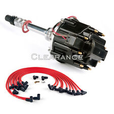 Chevy Sbc 283 305 327 350 400 Hei Spark Plug Wires Kit  Black Distributor