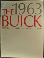 1963 Buick Lg Brochure Electra 225 Wildcat Lesabre Wagon Original 63 Canadian