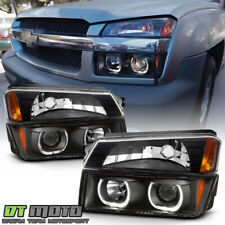 2002-2006 Chevy Avalanche 1500 Led Halo Projector Headlightsbumper Signal Lamps