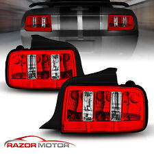 2005 2006 2007 2008 2009 Ford Mustang Retro Classic Muscle Style Red Tail Lights