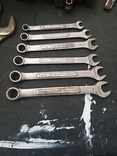 Craftsman Tools Usa 6pc Metric 9mm-15mm Chrome Combination Wrench Lot Set 12pt