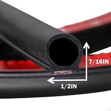 12inch D Shape Car Door Rubber Weather Stripping Self-adhesive Soundproof Seal