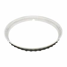 United Pacific A6224-5 15-in Ribbed Stainless Steel Beauty Rim