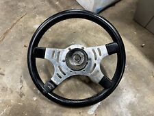 Rare Vintage 4-spoke Mountney Gt Britain Steering Wheel Wvw Beetle Adapter