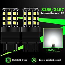 2 Sawe 3156 3157 33smd Led Reverse Backup Light Bulb Super Bright White For Ford