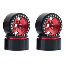 4pcs 1.9 Beadlock Wheel Hub Rim For 110 Rc Crawler Axial Scx10 90046 Axi03007