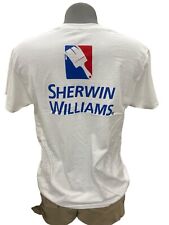Sherwin Williams T-shirt Adult White Painter Graphic Dbl Sided Promo Choose Size