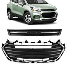 For Chevrolet Trax 2017 2018 2019 2021 Front Bumper Upper Lower Grille Grill Set