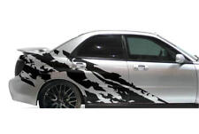 Graphic Shred Stripe Car Sticker Side Door Decal Kit For Subaru Impreza Wrx Sti