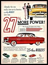 1954 Aero Willys Eagle Deluxe Red 2-door Hardtop Classic Car Ad