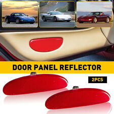 For 97 - 04 Corvette Door Panel Red Reflector Courtesy C5 New Oe10295148 2pcs