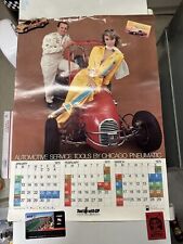 1975 Chicago Pneumatic 28x20 Racing Calendar Poster Aj The Famous Foyt Midget
