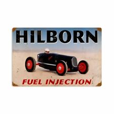 Hilborn Fuel Injection Race Car 18 Heavy Duty Usa Made Metal Advertising Sign