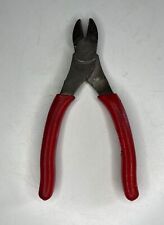 One 1 Snap-on Diagonal Edge Cutters Snips 86cf Damaged Grip Used