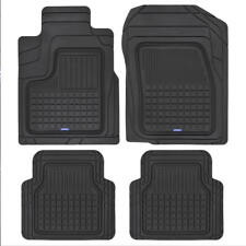 Acdelco All Weather Black Rubber Car Floor Mats 4pc Front Rear Set
