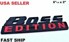 The Boss Edition Black Fit All Cars Trucks Logo Custom Emblem Badge New Bumper