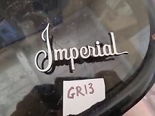 Vintage 1969 Chrysler Imperial Emblem Oem Mopar 3345736 Bin Gr13