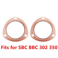Reusable 3 Copper Header Exhaust Collector Gaskets For Sbc Bbc 302 350 454 383