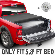 Truck Tonneau Cover For 09-20 Dodge Ram 1500 Crew Cab 5.7 5.8 Ft Bed Roll Up