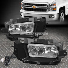 For 14-15 Chevy Silverado 1500 Clear Lens Bumper Driving Fog Light Lamp Wswitch