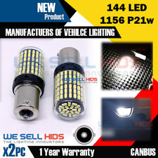 2x 144 Led 1156 P21w White Canbus Reverse Light Bulbs Side Tail Lamps 12v Uk S80