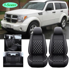 For Dodge Nitro Car Seat Covers Full Set Cushion Pu Leather Frontrear 5-seater