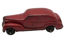 Auburn Rubber 1937 Oldsmobile 4 Door Car Dark Red 4.5 Rubber Collectible Toy